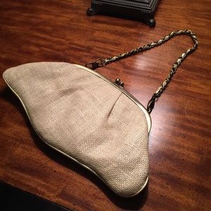 Inge Christopher linen bag removable chain strap